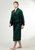 Crushed Velvet Robe Men's With Lining - Green