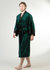 Crushed Velvet Robe Men's With Lining - Green