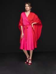 Duo Angel Sleeve Midi Dress