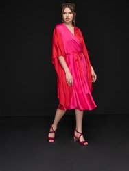 Duo Angel Sleeve Midi Dress