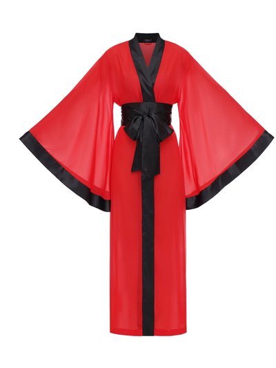KÂfemme Duo Sheer Red and Black Kimono product
