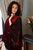 Glorious Velvet Kimono Robe - Burgundy