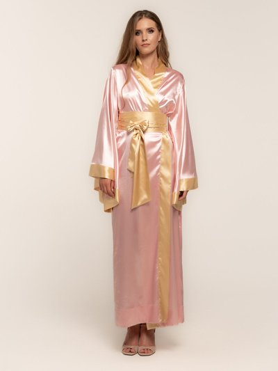 KÂfemme Kami Long Satin Kimono Robe - Pink product