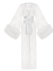 Sophie Sheer Long Bridal Robe