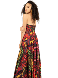 Strapless Gown - Multi