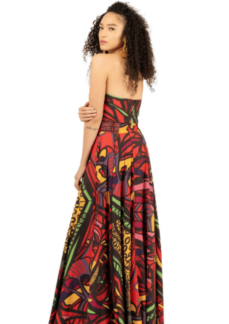 Strapless Gown - Multi