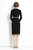Black Office Bodycon Crewneck Long Sleeve Knee Elegant Dress