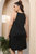 Black Сocktail & Party A-line Crewneck Sleeveless Dress