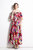 Multicolor Print Day A-line Off The Shoulder Strap Tea Dress - Multicolor