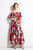 Multicolor Print Day A-line Off The Shoulder Strap Tea Dress