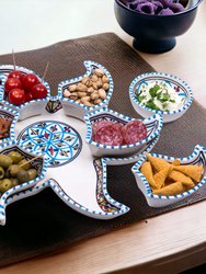 Large Star Plate & Serving Set, Mediterranean Turquoise