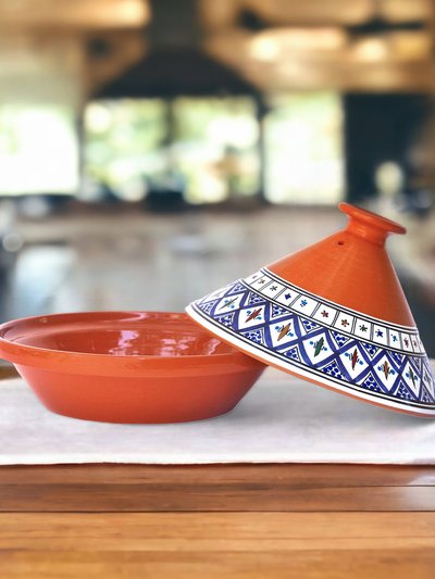 Kamsah Medium Cooking & Serving Tagine Pot, Signature Bohemian Blue product