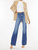 Allie Super High Relaxed Flare Jeans In Blue - Blue