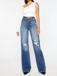 Ariena 90S Flare Jeans In Medium Wash - Medium Wash