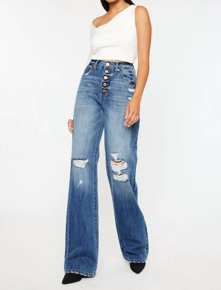 Ariena 90S Flare Jeans In Medium Wash