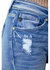 Mid Rise Slightly Distressed Skinny Jean Medium In Denim