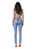 Mid Rise Slightly Distressed Skinny Jean Medium In Denim