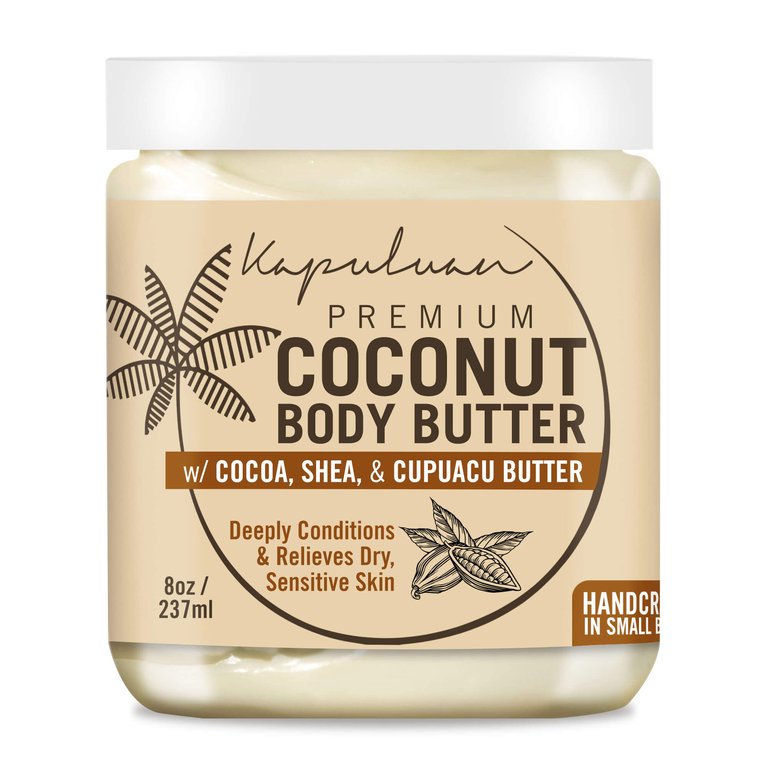 Coconut Body Butter with Cocoa, Shea, & Cupuaçu Butter