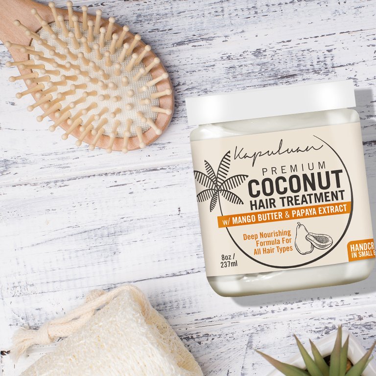 Coconut Hair Treatment: Coconut Oil with Mango Butter & Papaya Extract
