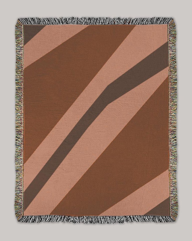 Zeze Throw Blanket - Copper Multi - Brown