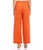 Drawstring Wide Leg Pants In Orange