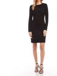 Sparkle Sheath Dress - Black