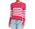 Stripe Sweater In Pink - Pink