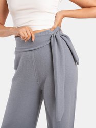 Cashmere Wrap Belt Pant