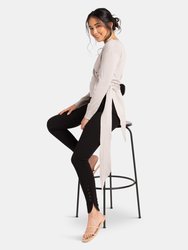 Cashmere Wrap Top Sweater - Ivory