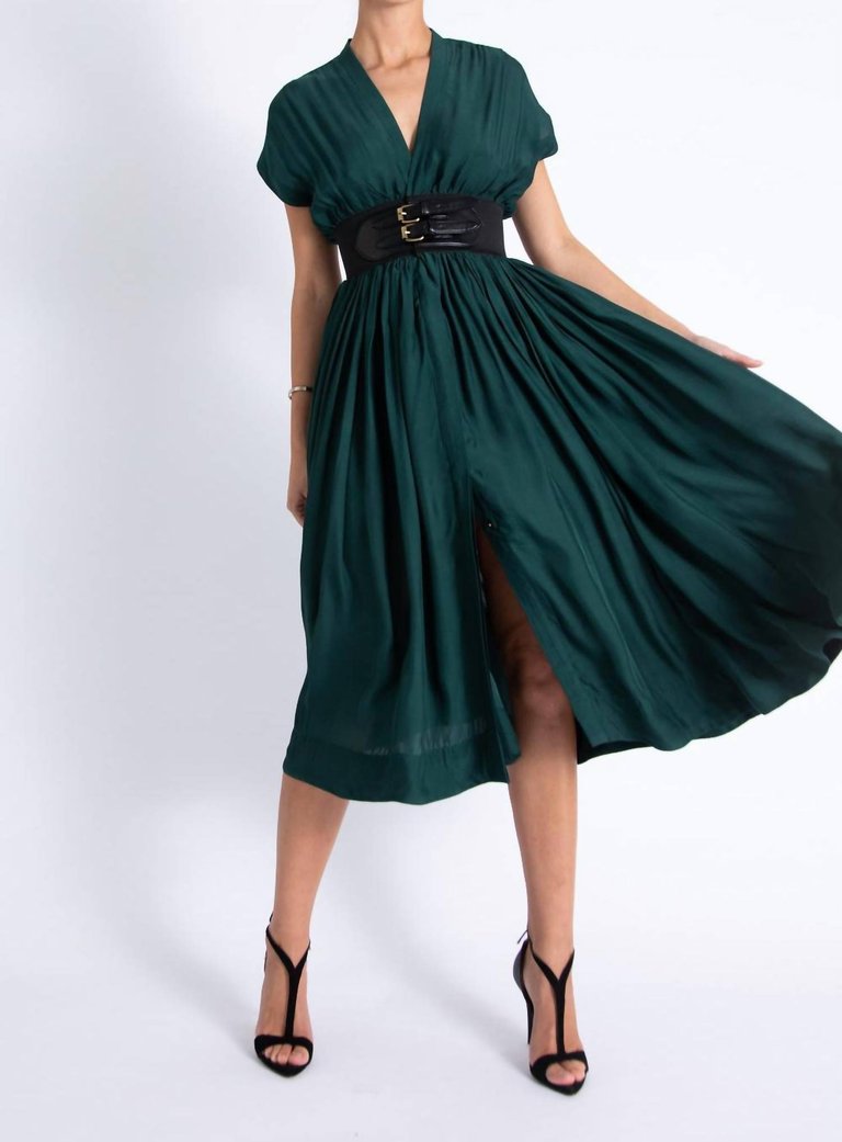 Briar Dress In Green - Green