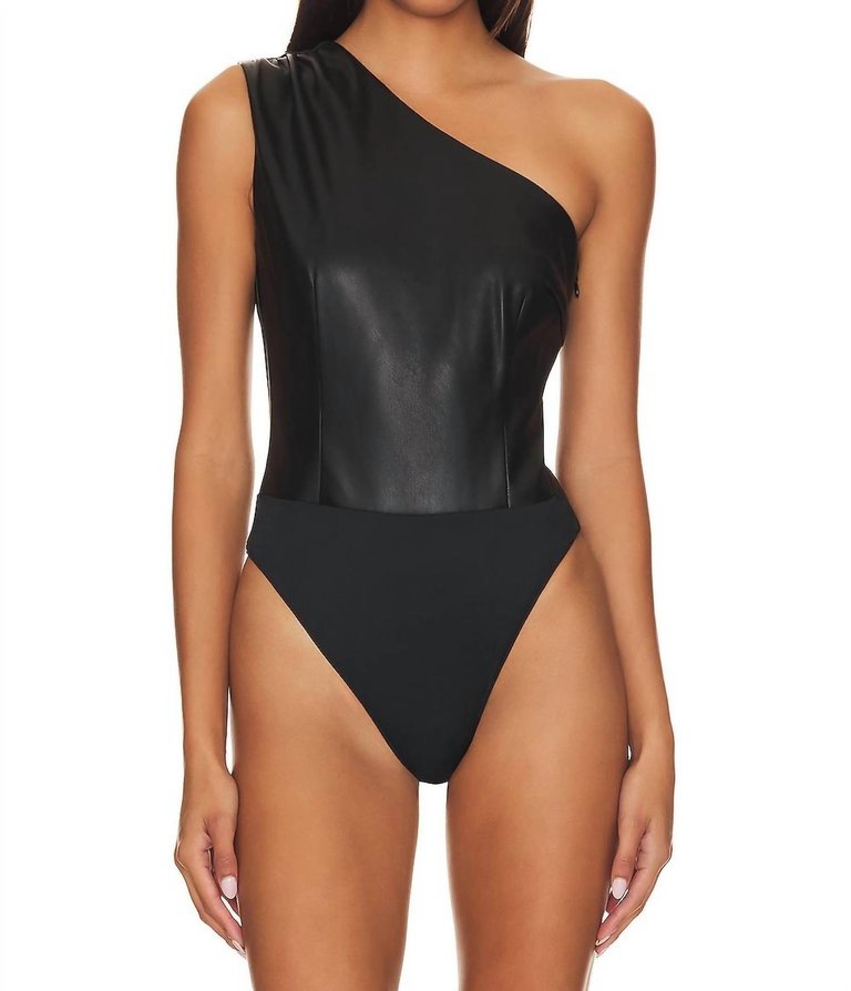 Crisanta Bodysuit In Black - Black