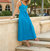 Greta Midi Dress In Azure