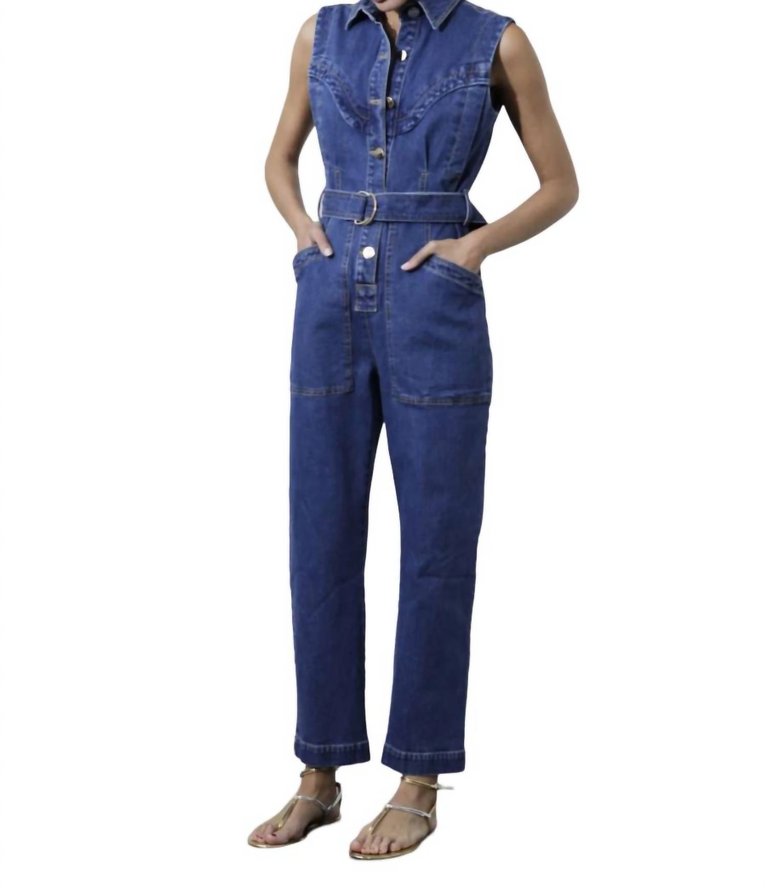 Harley Jumpsuit In Denim - Denim