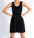 Phoebe Knit Mini Dress In Black - Black