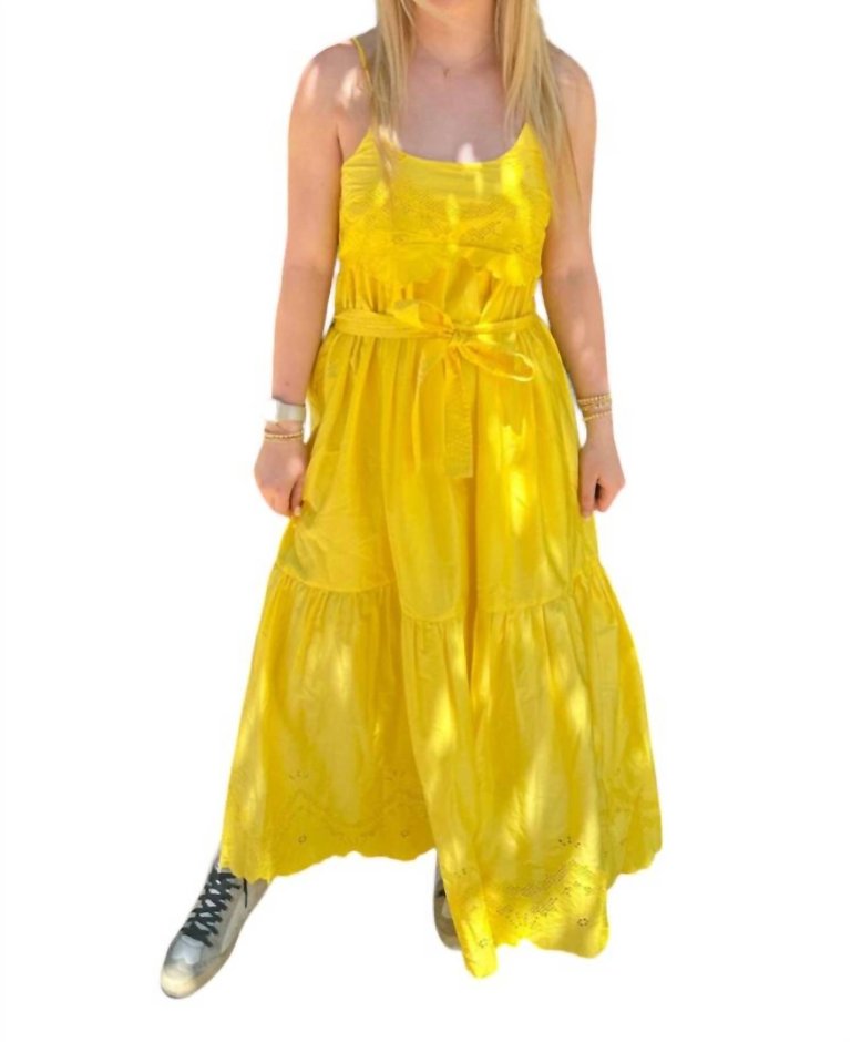 Sawyer Midi Dress In Yellow - Yellow