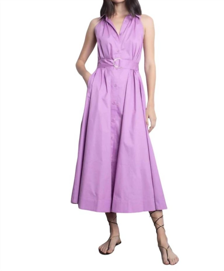 Trinidad Midi Dress In Lavender - Lavender