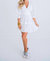 Eyelet Wrap Puff Sleeve Dress