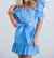 Morgan Poplin Wrap Dress - Blue