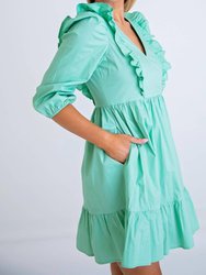 Poplin Ruffle Tier Dress