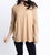 Solid Turtleneck Sweater Tunic - Camel