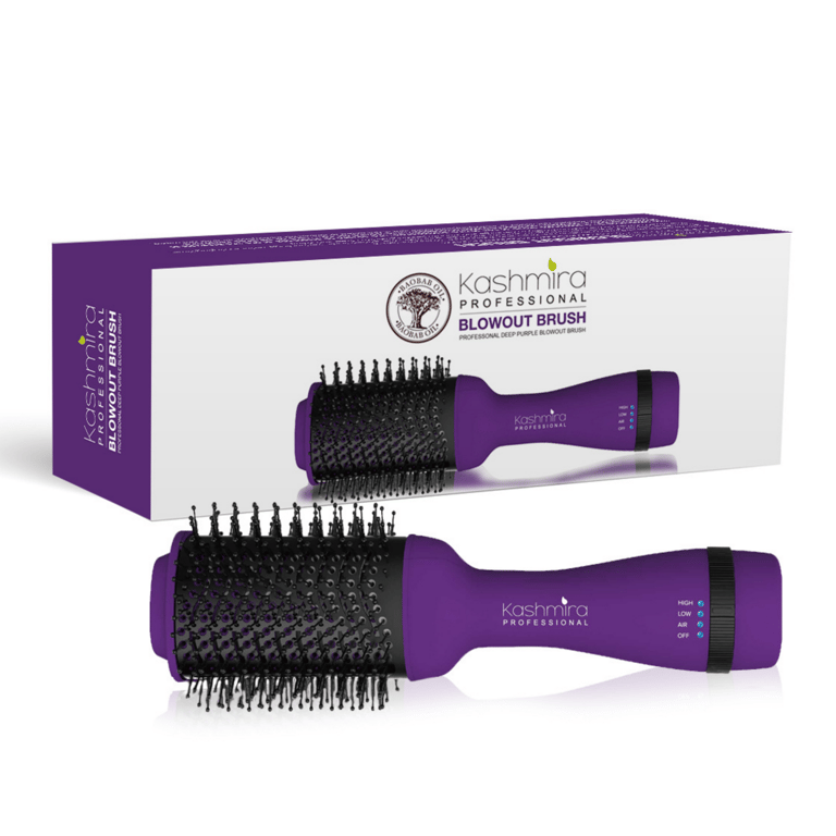 2-in-1 Volumizing Blowout Brush - Deep Purple