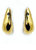 14k Gold Plated Chubby Hoops - Gold