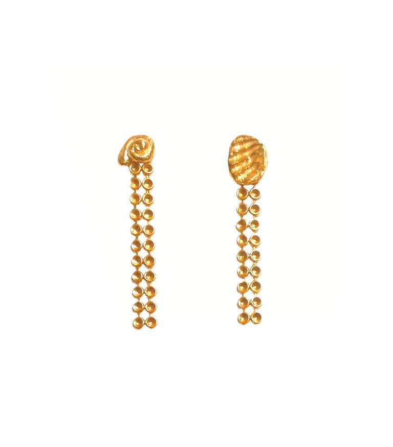 Shell Drop Earring Mini - Gold