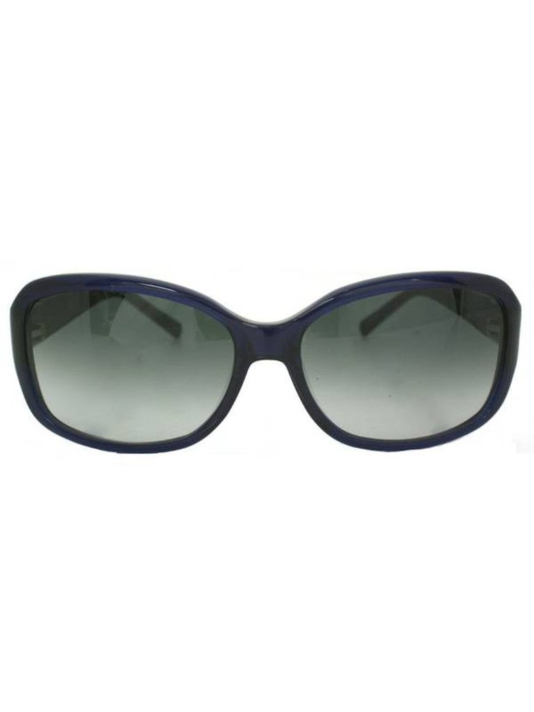 Annika Rectangle Plastic Sunglasses With Grey Lens