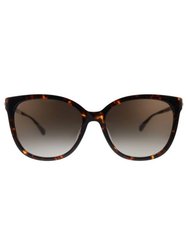 Britton/G/S Square Plastic Sunglasses With Brown Gradient Lens