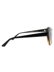 Cat-Eye Plastic Tortoise Sunglasses With Brown Gradient Lens