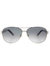 Dalia Aviator Metal Sunglasses With Grey Gradient Lens