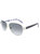 Dalia Aviator Metal Sunglasses With Grey Gradient Lens - Silver