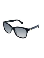 Danalyn Square Plastic Sunglasses With Grey Polarized Lens - Black