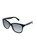 Danalyn Square Plastic Sunglasses With Grey Polarized Lens - Black